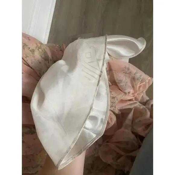 Mac Duggal - Women’s Tiered Pink Floral Chiffon Gown, cutout back, size 10 - Picture 7 of 13